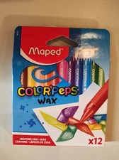 Maped Wachsmalstifte Color Peps WAX 12er Wachsmaler Crayons