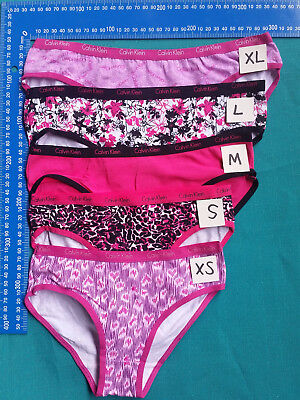 7 Calvin Klein Girls Cotton Briefs Underwear Bikini kids Size 2-16