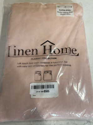Leinen Home Box Plissee Basis Volant Laken SuperKing Bett Rock Plattform