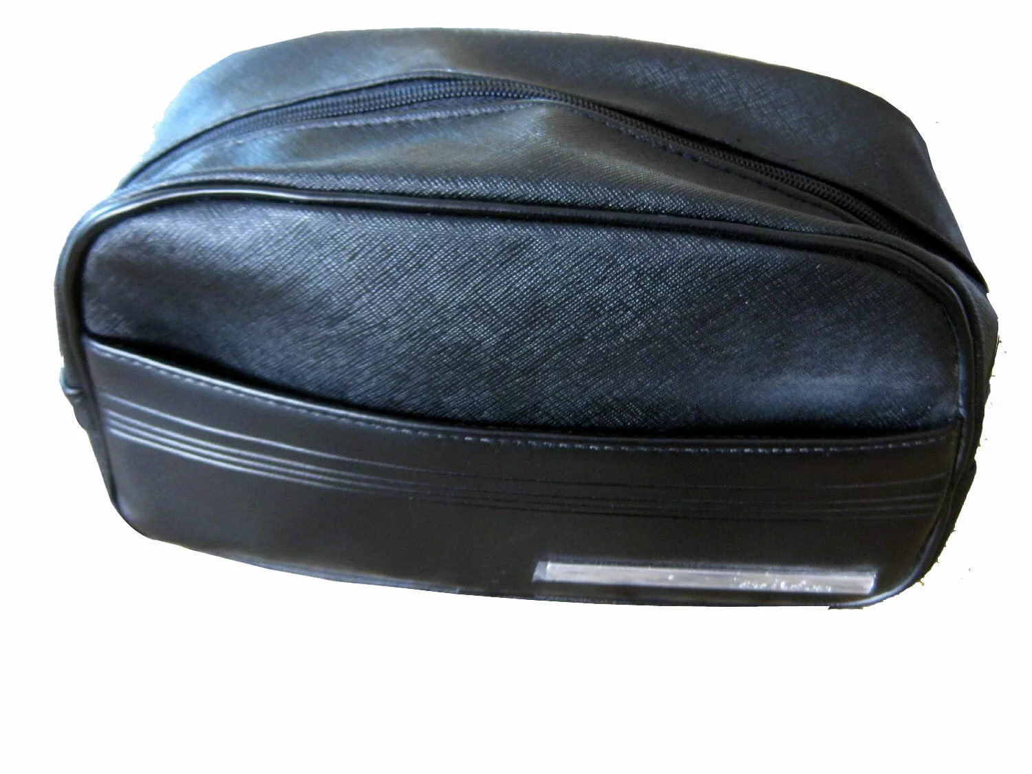 Sac de toilette en faux cuir Christian Dior double kit pour hommes