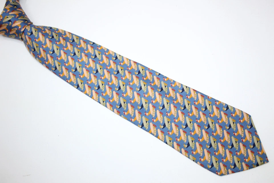 Corbata de seda NAZARENO GABRIELLI Hecha en Italia F48863 Foto 2 de 4