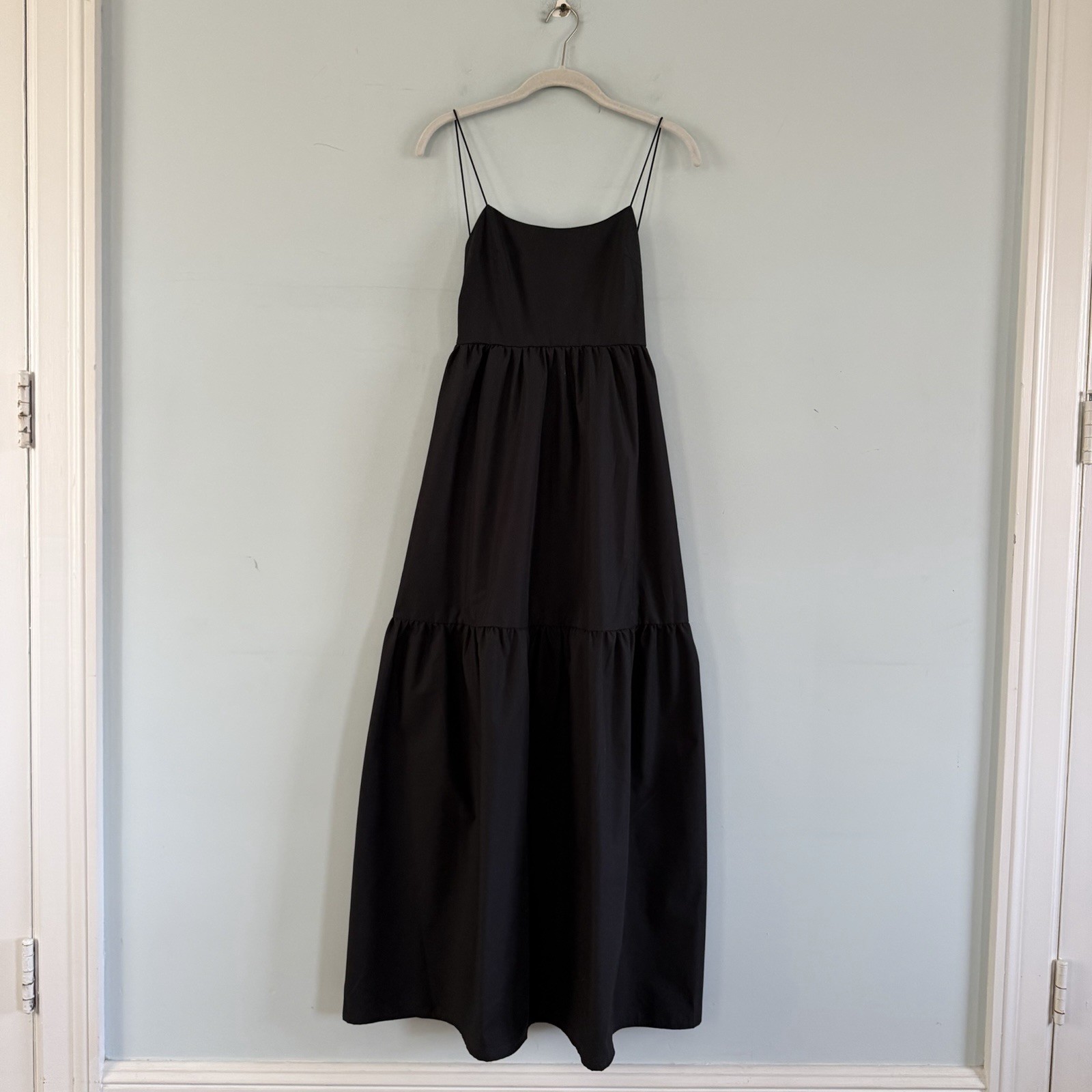 Commense Solid Backless Long Dress Black Maxi Sun… - image 2