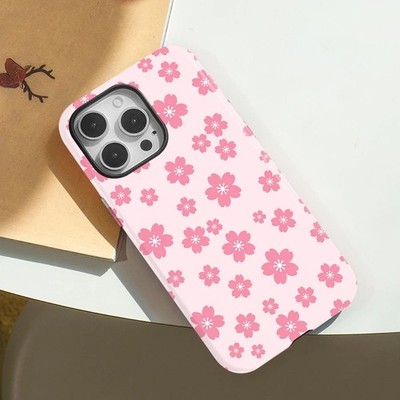 Rosa Mini Blumenmuster iPhone 17 16 15 14 13 12 11 Pro Max Air