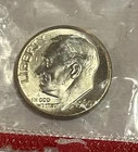 1960 Roosevelt Dime. 90 % Silver. Free Shipping.