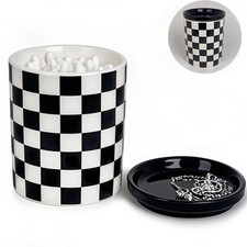 Q tip Holder, Qtip Dispenser with Lid, Cotton Swab Ball Holder Container for ...