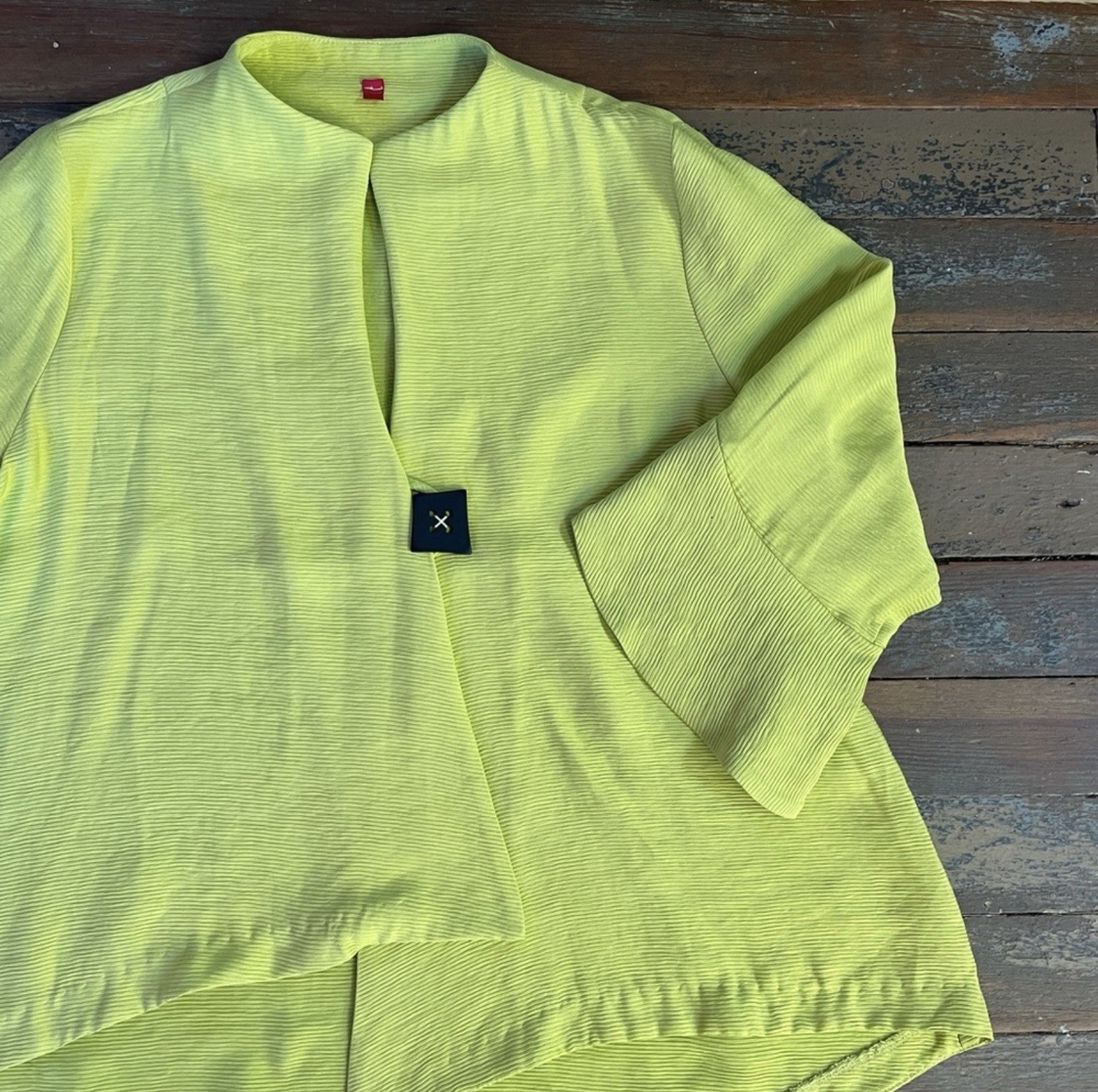 IC Collection Lime Ribbed Single Button Asymmetri… - image 11
