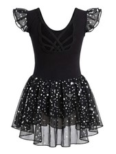Ballet Leotards for Girls - Toddler Butterfly Criss Cross Back Sparkle Ruffle...