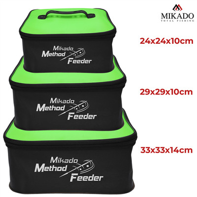 Mikado Method Feeder Box 24x24x10cm 29x29x12cm 33x33x14cm Köderbox Angelzubehör