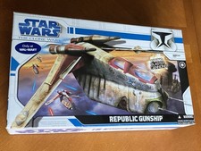 Star Wars The Clone Wars Republic Gunship Walmart Exclusive Hasbro 2008 Open Box