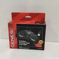 Classic SEGA Genesis Gamepad –USB for PlayStation PS3, Nintendo Switch Brand New