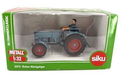 SIKU Farmer Classic 1:32 Tractor with Trailer 3473 Die-Cast Metal Model Farm Toy