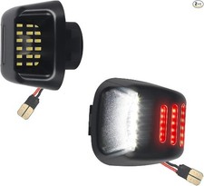License Plate Light Lamp Assembly with Red OLED Neon Tube Compatible with 2007-2