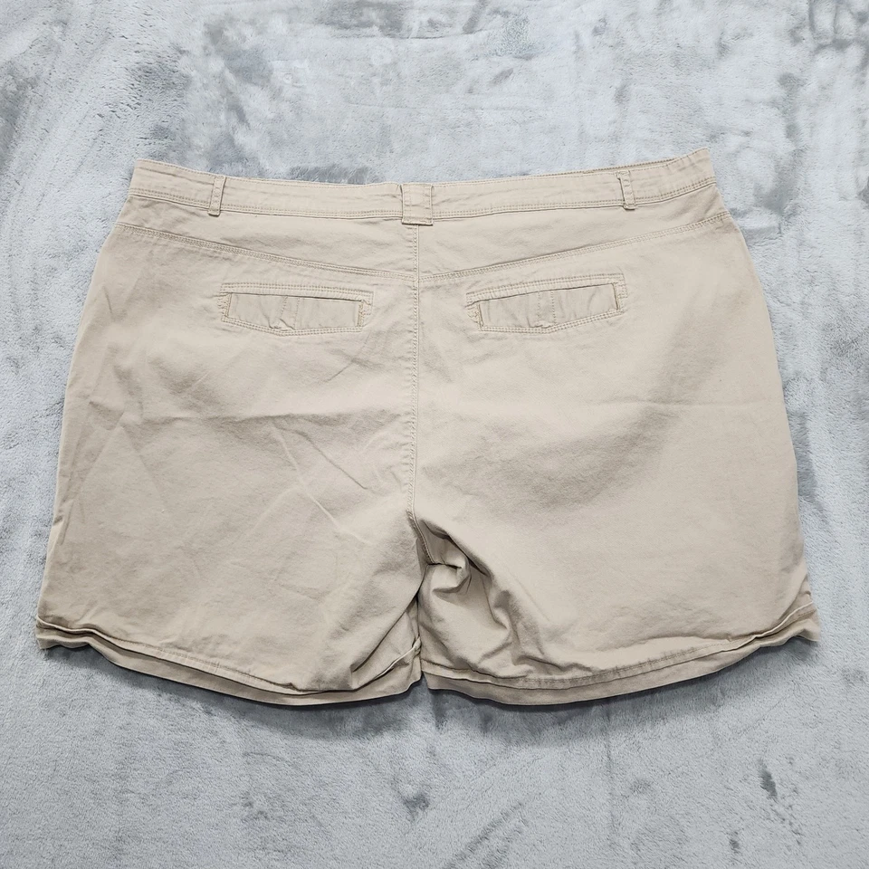 Gloria Vanderbilt Shorts Womens 22W Tan Gabrielle Cuffed Bermuda Stretch Casual - Image 2 of 4