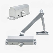 FORTSTRONG Door Closer Silver - Automatic Door Closer Residential - Adjustabl...