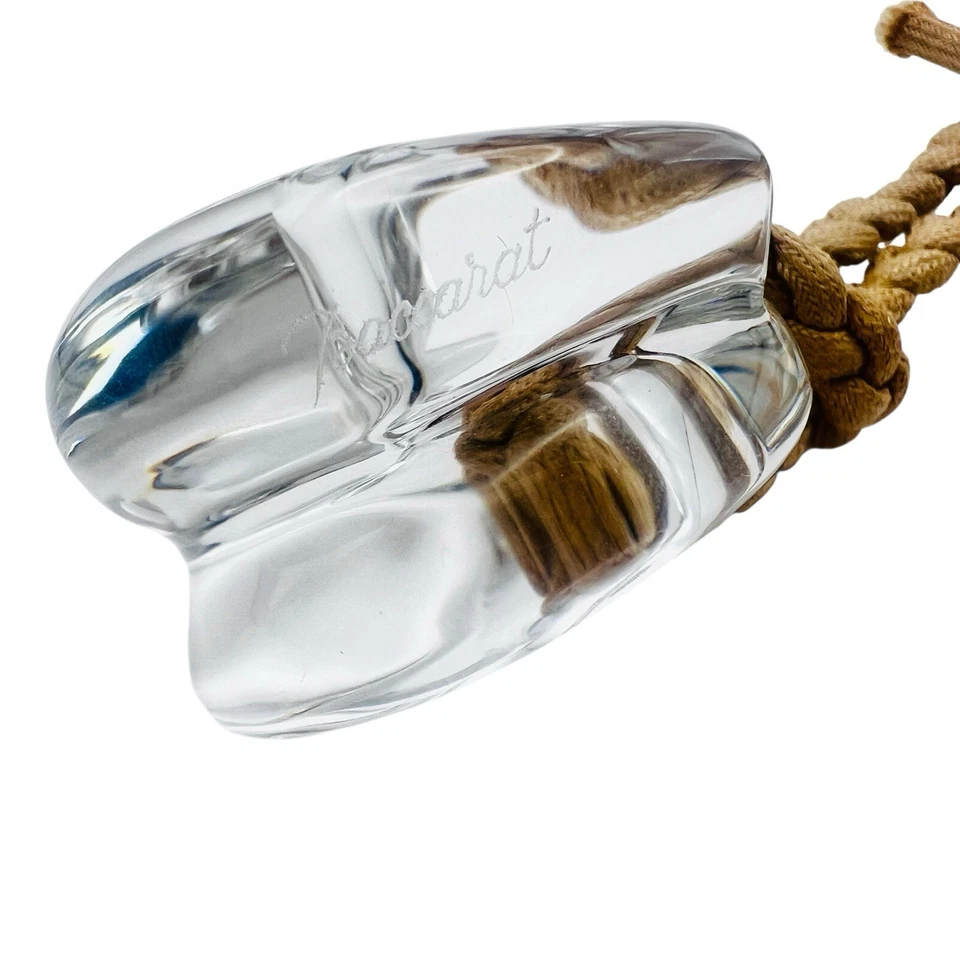 Collana con ciondolo a conchiglia grande cristallo trasparente Baccarat Coqui... - Immagine 4 di 4