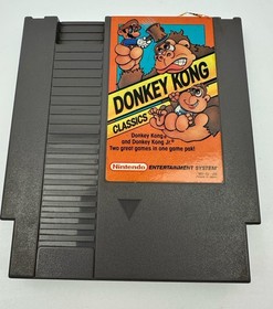 Donkey Kong Classics (NES, 1988) CIB W/ Box Game Manual Foam Protector TESTED