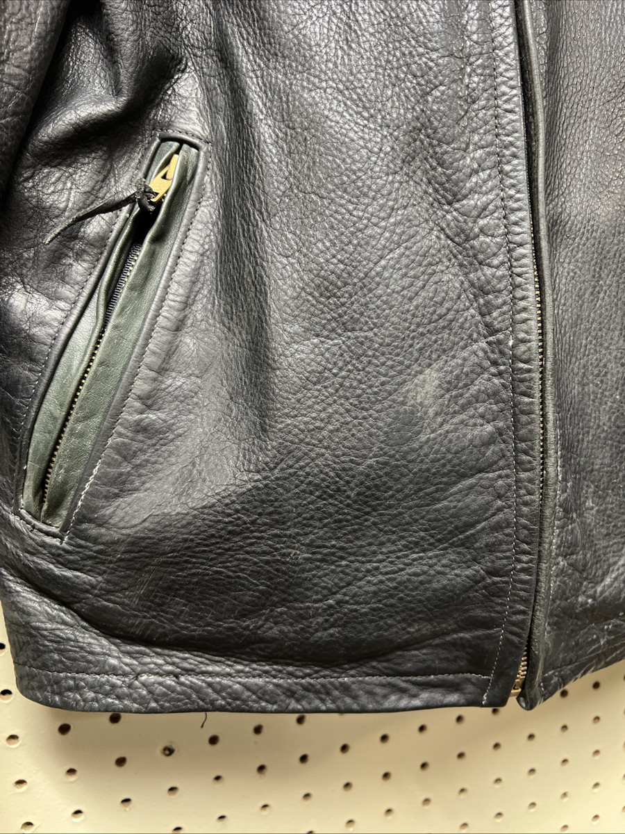 Champlain Leather Vintage Vermont Made Bomber Racer Jacket Champlain Leather Vintage Vermont Made Bomber Racer Jacket