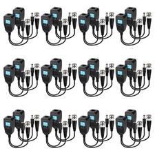 Passive Video Balun 12 Pairs RJ45 Transceiver Transmitter HD-CVI/TVI/AHD/CVBS...