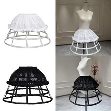 Gonna a gabbia con sottoveste corta per abito da sposa da palcoscenico
