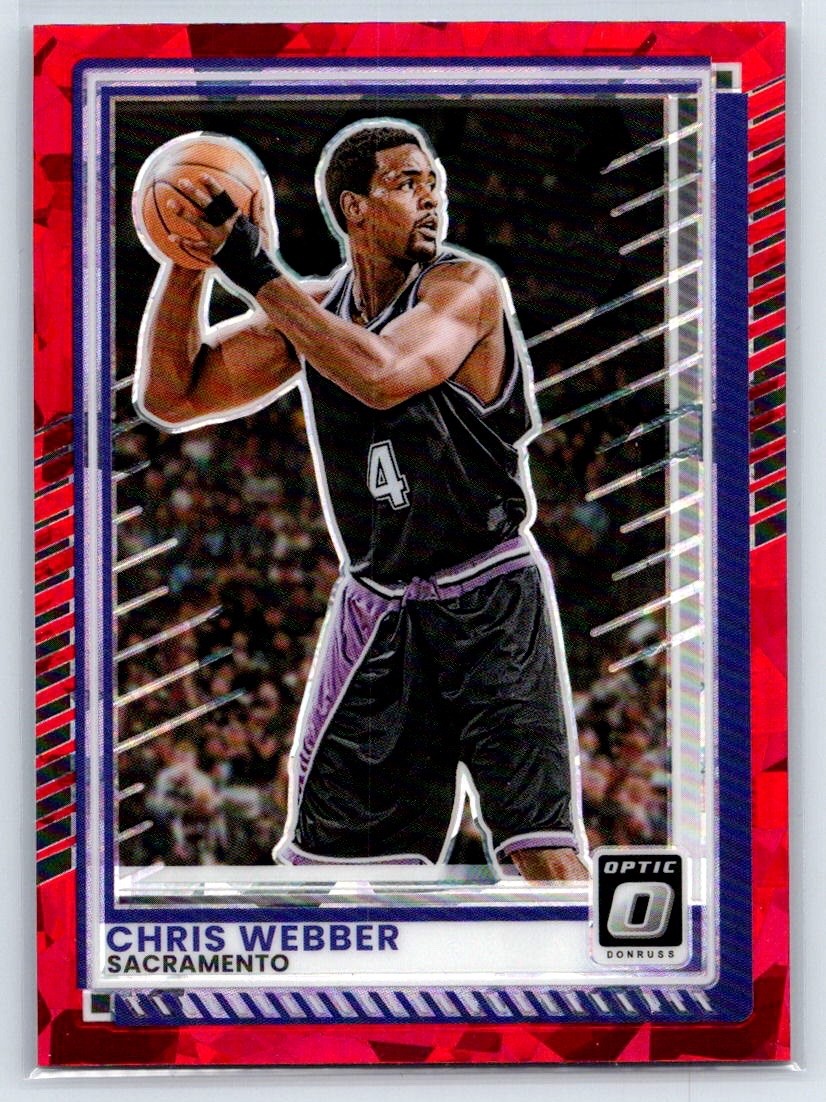 2025-26 Panini Donruss Optic Chris Webber #189 Red Cracked Ice Prizm