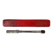 Proto 6008A Drive Torque Wrench 10-80ft-lbs 1/2in W/ Case Working