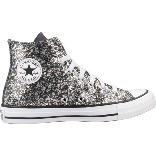 NWT Converse Unisex Big Kid Chuck Taylor All Star Glitter Sneaker, Black 5 US