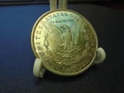 1887 United States Morgan Silver Dollar $1 "Electric" Blue Reverse Toning