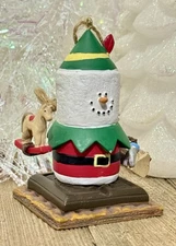 The Original S'mores Midwest Santa's Workshop Elf Snowman Holiday Ornament