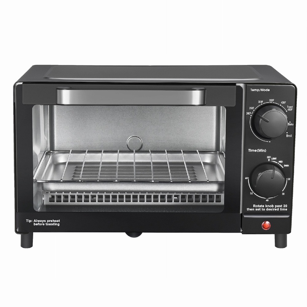 4 Slice Countertop Toaster Oven With Rack