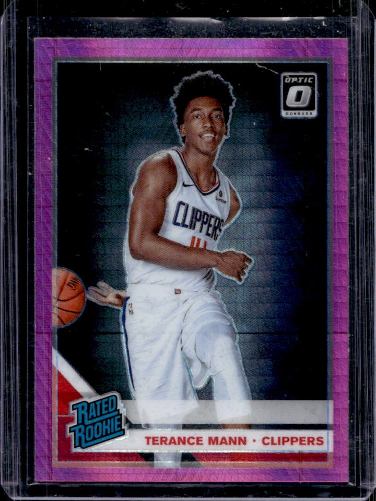 2019-20 Donruss Optic Terance Mann Hyper Pink Rookie RC #165 Clippers
