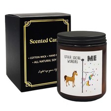 Social Worker Gifts for Women Men & Professionals Scented Soy Candles Cotton ...