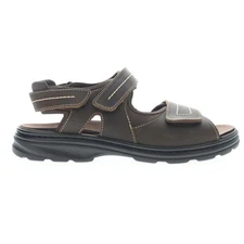 Propet Hudson River  Mens Brown Casual Sandals MSO033L-BR - New - Free SHIPPING!