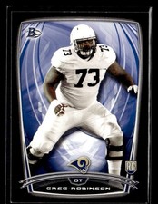 2014 Bowman #26 Greg Robinson Rookies Black Rookie Card St. Louis Rams. rookie card picture
