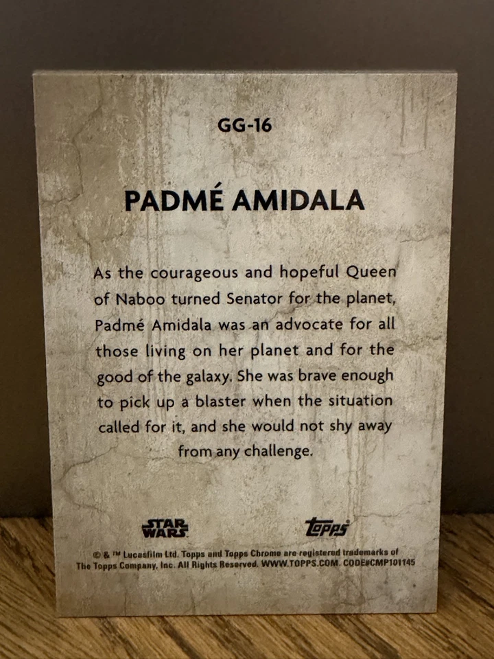 2025 Topps Chrome Star Wars - Padme Amidala Galactic Graffiti SSP GG-16 Foto 4 de 4