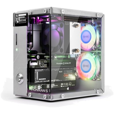 Fortschrittliches Mini-PC Gehäuse für Raspberry Pi 5 mit Hailo-8L und RGB-Lüfter