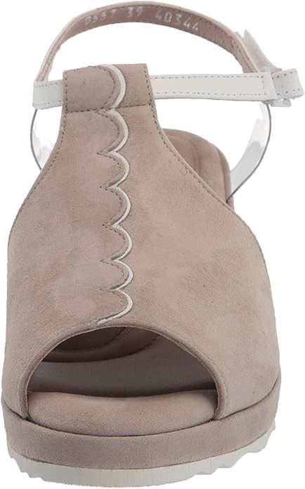 BeautiFeel Women's Jess Wedge Sandal Tahini Sude/White Size 40 EU image 2