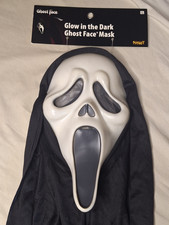 Spirit Halloween Glow In The Dark Ghost Face Mask Scream