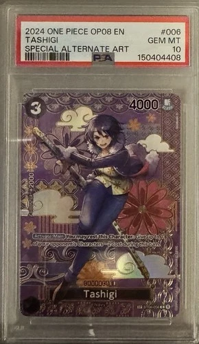 One Piece ST06-006 Tashigi SP Special Art OP08 Two Legends PSA 10 Gem Mint 2024