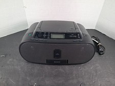 Tested Sony ZS-S2iP CD Player AM/FM iPod Dock Boombox Tested  Works