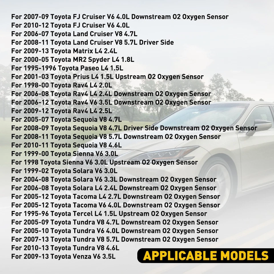 4X Sensor de oxígeno O2 234-4260 arriba+aguas abajo apto para Tundra Tacoma Toyota 234-9026 Foto 2 de 4