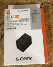 NP-FV70A 1900mAh Battery For Sony FDR-AXP55 AX40 AXP35 AX40 AX100 AX700