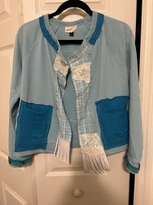 Blue Sweater Upcycled Size Small
