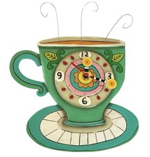 Allen Designs Whimsical Teacup Wall Clock Kit...