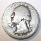 1936 D * DENVER * Silver WASHINGTON QUARTER * As Seen * USA FREE SHIP
