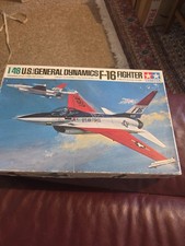 Vintage Tamiya 1/ 48 Scale Us General Dynamics F-16 Fighter Plane