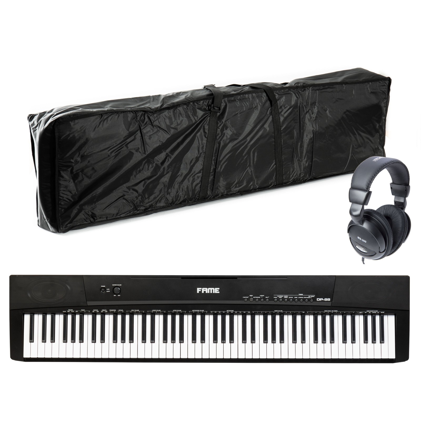 DP-88 Stagepiano Set 88 Tasten 140 Sounds USB MIDI Effektprozessor Tasche 33690₽