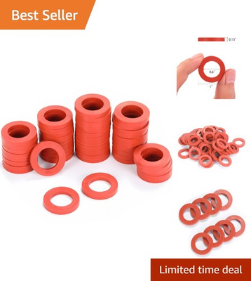 #ad Durable 40 Count 3 4quot; Rubber Washers for Garden Hose and Faucet Connections $7.99