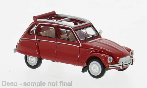 Brekina 14261 1:87 H0 Citroen Dyane Rot 1976 Faltdach Offen Neu Neuheit 2025-image