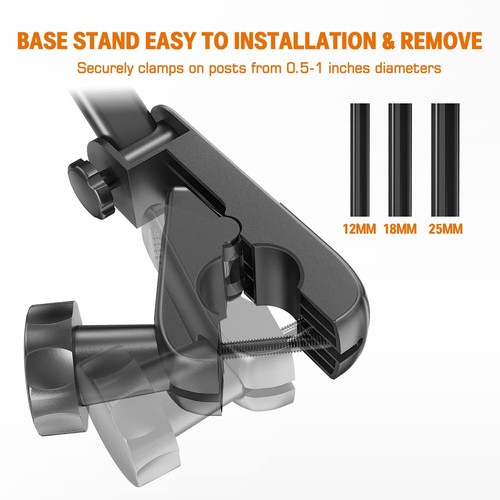 JUBOR Tablet Holder for Microphone Stand Mic Music Stand Tablet Holder for iP... - Picture 5 of 7
