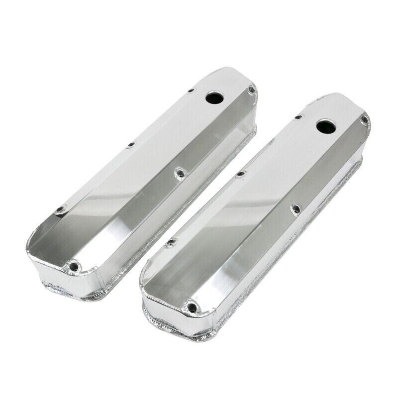Ford Performance 302-100: Stamped Steel Tall Valve Covers For Small Block Ford 289-302-351W In Chrome Finish With Black Ford Mustang Emblem - Foto 10